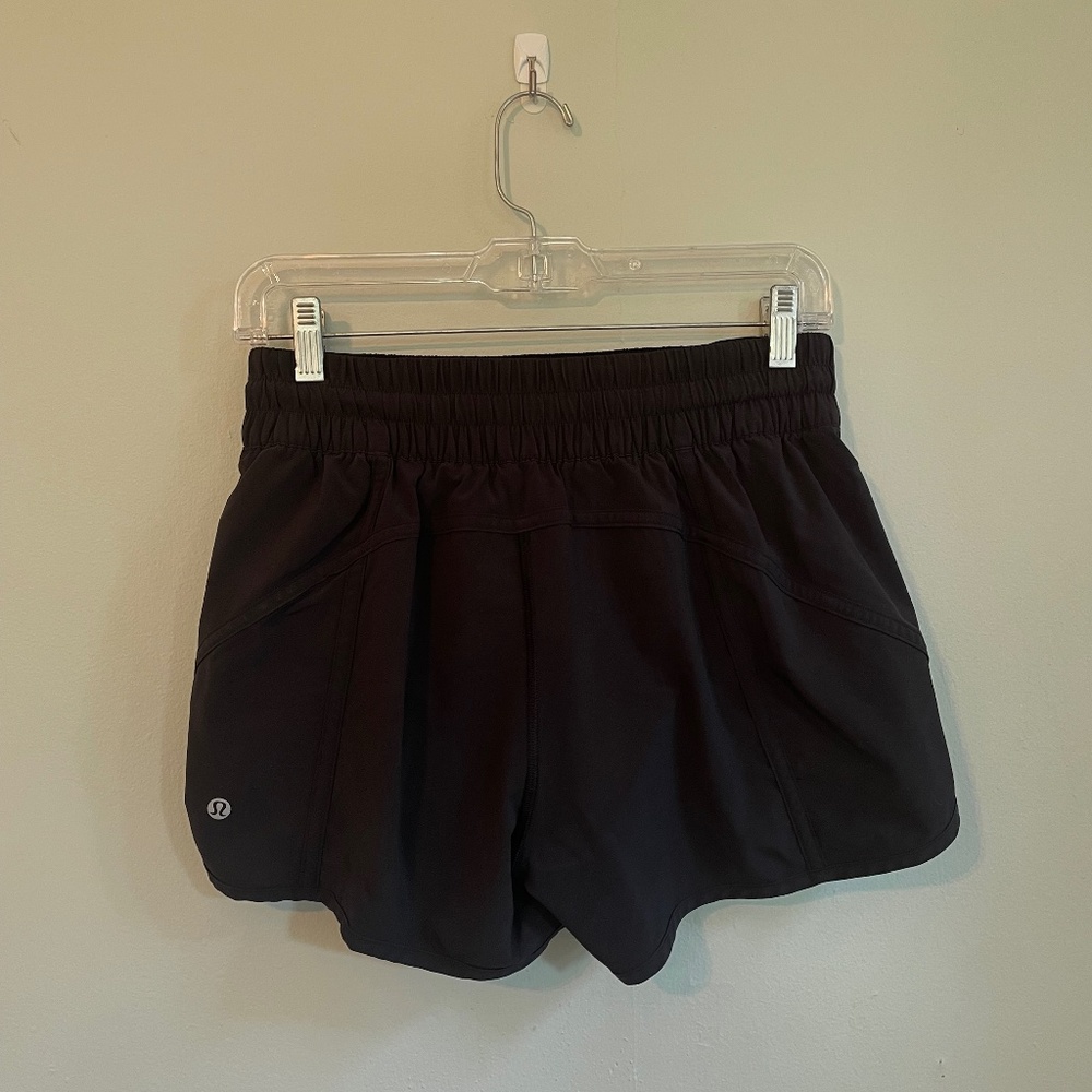 Women’s Lululemon Tracker Shorts, Black, Sz 10